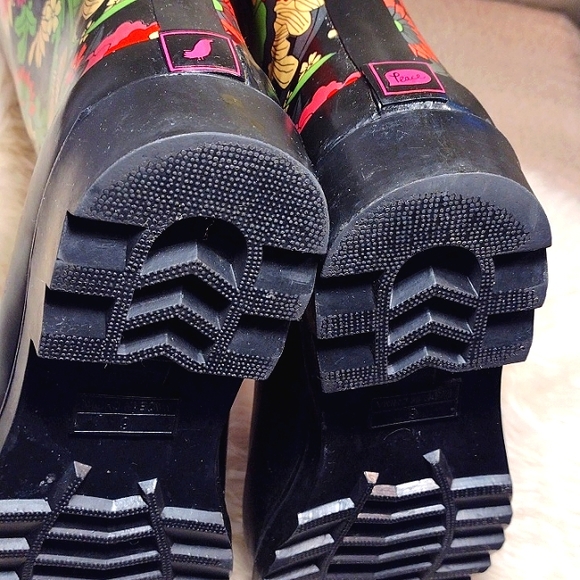 Sakroots floral faux fur lined rain boots - Picture 10 of 15